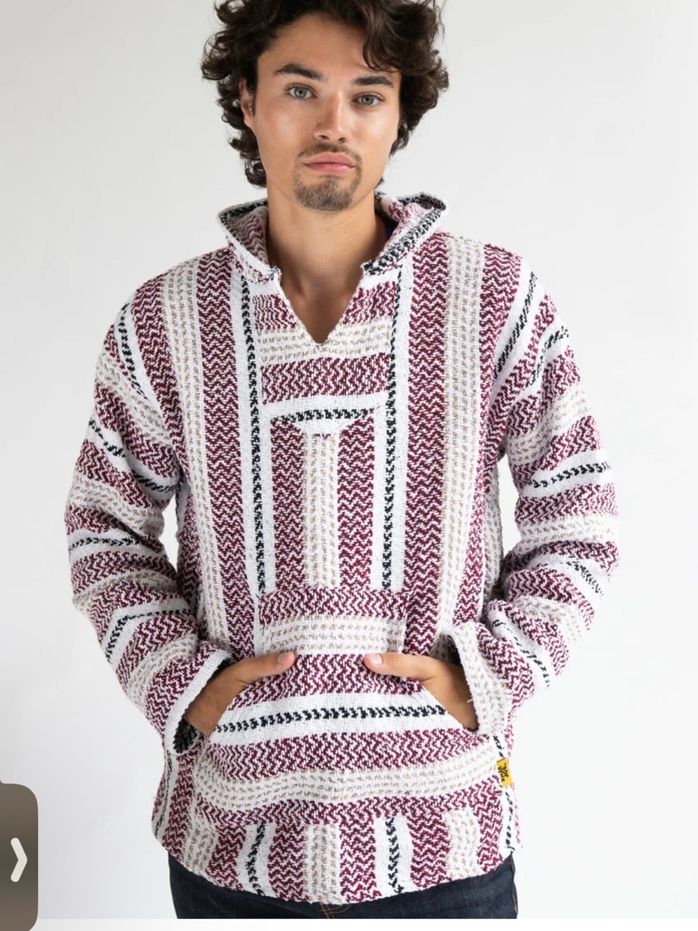 BAJA JOE  vintage  Baja Hoodie in Wine and grey!! Thick and quality!!! XL